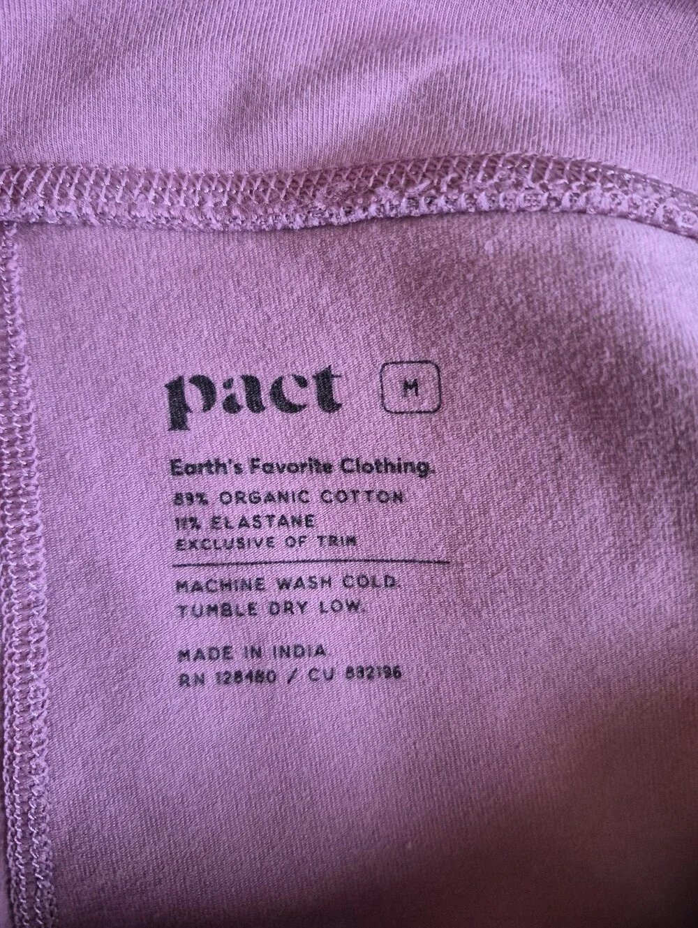 Pact Organic Cotton Pink Skort - Picture 4 of 5